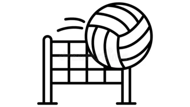 volleyball drawing