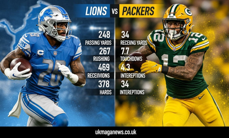 Detroit Lions vs Green Bay Packers Match Player Stats