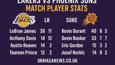 lakers vs phoenix suns match player stats