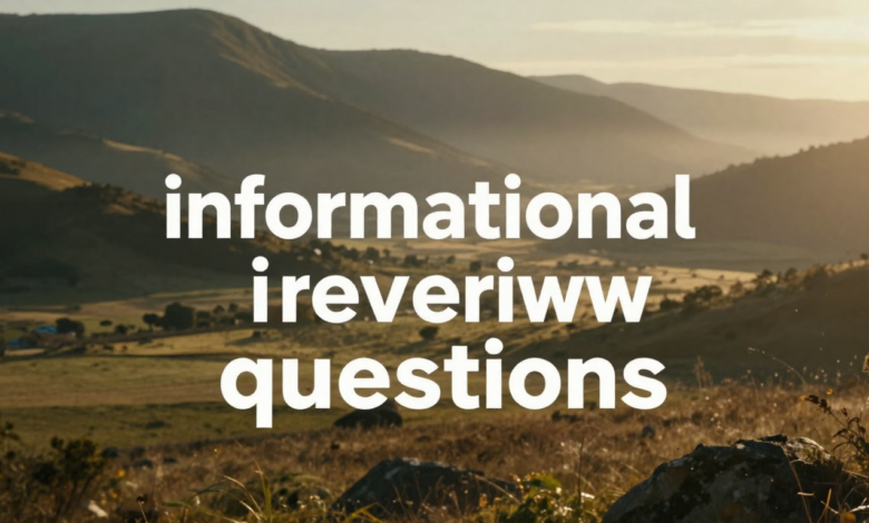 Informational Interviews Questions